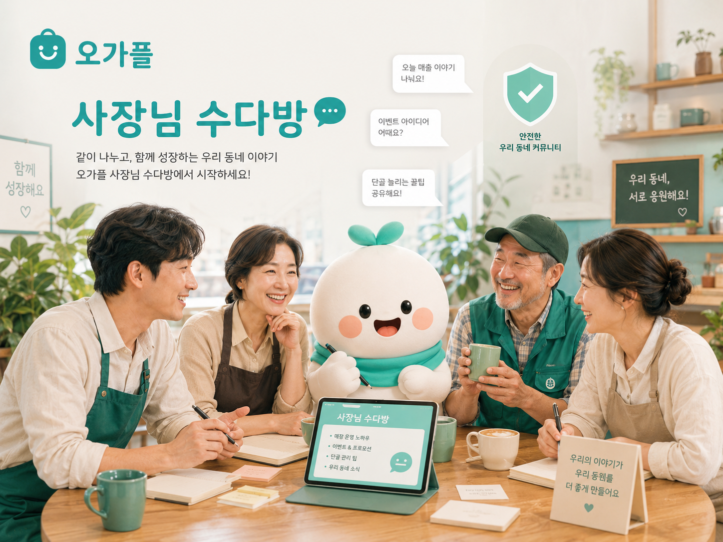 사장님 수다방 화면